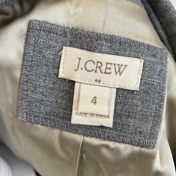 EUC J. Crew Gray Blazer with Notched Lapels and Tailored Fit - Picture 9 of 9